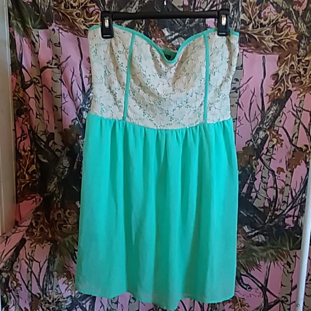 Rue 21 lace front strapless dress